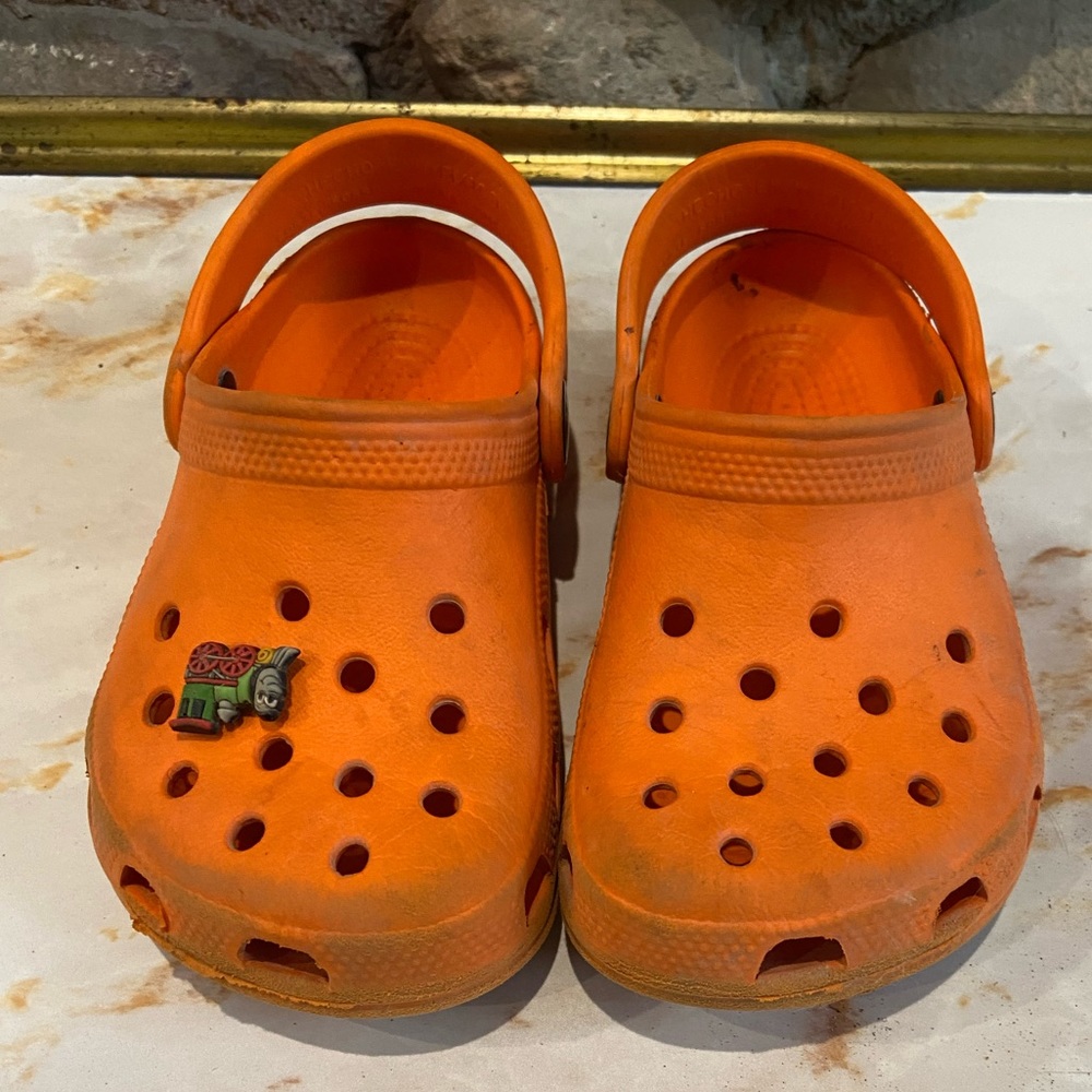 Toddler Crocs Orange toddler boy size 8